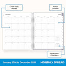 Blue Sky 2026 Weekly and Monthly Planner Calendar - Laila - Brand New