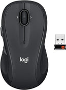 Logitech M510 Wireless Mouse for PC USB Unifying Receiver 910-006030 - Graphite Like New