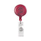 ADVANTUS TRANSLUCENT RETRACTABLE ID CARD REEL 30" EXTENSION RED 12/PACK - Brand New