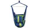 SORBUS NIB SORBUS BLUE HANGING ROPE HAMMOCK CHAIR SWING SEAT - Blue, Green - Like New