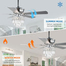 YYEHON 52" Chandelier Fan with Lights, Remote, Ceiling Fan, B0B915FYFY - Black - Brand New