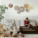 Wall Woven Basket Decor Set of 7 - Brand New
