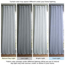 Faux Linen Extra Wide Curtains 1 Panel 100W X 84L Heather Grey B07VNS35Z3 - Brand New