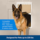 PPA00-10961 PETSAFE PET DOOR FOR DOGS & CATS, X-LARGE - WHITE - Like New