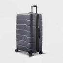 OPEN STORY HARDSIDE LARGE CHECKED SPINNER SUITCASE - OPEN STORY™ - GRAY - Like New