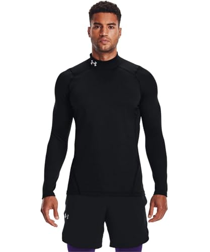 1366066 Under Armour Men's ColdGear Fitted Mock Black M - Brand New