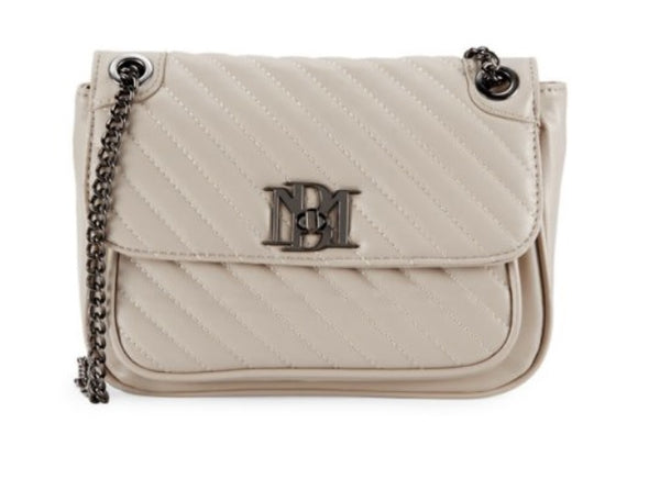 Badgley Mischka Women's Quilted Shoulder Bag (0400015191948) - Off White Like New