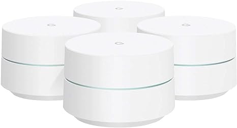 Google 4 Pack Wifi AC1200 Dual-Band Home WiFi System GJ2CQ - WHITE Like New