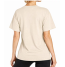 BLUE ICE WOMEN'S LOOSE FIT SHORT SLEEVE CREW NECK SOLID TEE - SIZE: L - NATURAL - Brand New