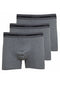 BLU ROCK MEN'S COTTON FLEX STRETCH BOXER BRIEFS-3 PACK, MEDIUM - CHARCOAL - Brand New