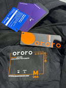 ORORO 7.2-VOLT LITHIUM-ION SOFT SHELL HEATED JACKET - SIZE: MEN M - BLACK/GOLD - Brand New