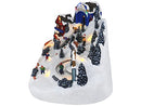 TOP TREASURES CHRISTMAS VILLAGE SKI RESORT WITH MOVING SKIERS TABLETOP DISPLAY - Like New