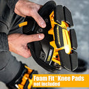 TOUGHBUILT STABILIZER SNAPSHELL REPLACEMENT KNEE PADS, SHELL ONLY - BLACK/YELLOW - Like New