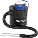 Snow Joe ASHJ201 4.8-Gallon 4-Amp Ash Vacuum Metal Storage Tank - Black/Blue - Like New