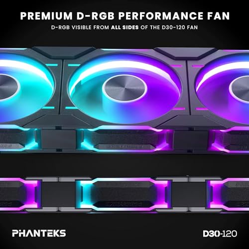 PHANTEKS PH-F120D30R_DRGB_PWM_BK01 - BLACK - Brand New