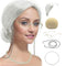 CUPOHUS OLD LADY COSTUME SET, GRANDMA WIG CAP, GRANNY GLASSES, SILVER WHITE - Like New