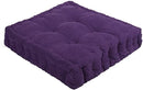 ChezMax Floor Pillow & Cushion Velvet Pouf Meditation Chair Thick Pad Purple 20" - Brand New