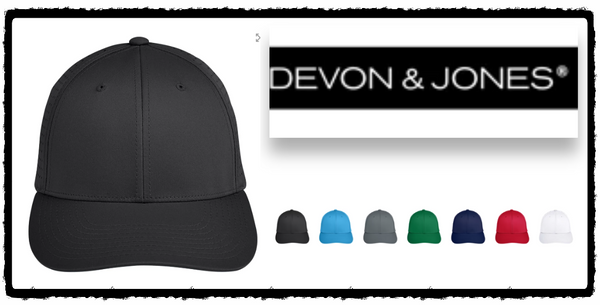 DEVON & JONES DG802 CROWNLUX PERFORMANCE ADULT STRETCH CAP New