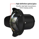 SEAFROGS 40M/130FT OPTICAL ACRYLIC 6"WIDE ANGLE DOME PORT, FISHEYE - BLACK - Like New