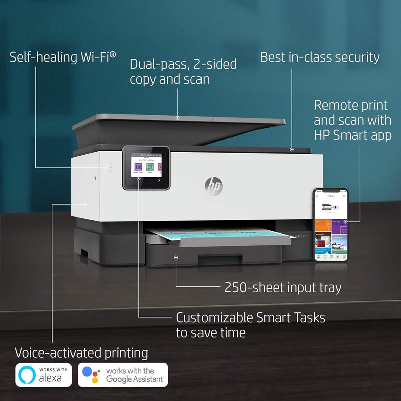 HP OfficeJet Pro 9010 All-in-One Wireless Printer 1G5L3AR - - Scratch & Dent
