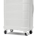 142349 American Tourister Stratum 2.0 Expandable Hardside Luggage, White - Like New
