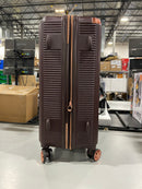 ADRIENNE VITTADINI 21" HARDCASE URBAN STYLE LUGGAGE - BROWN - Like New