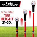 FRANKLIN SPORTS MLB ADJUST-A-HIT T-BALL SET, 5-18 YEARS, RED/BLUE - Like New