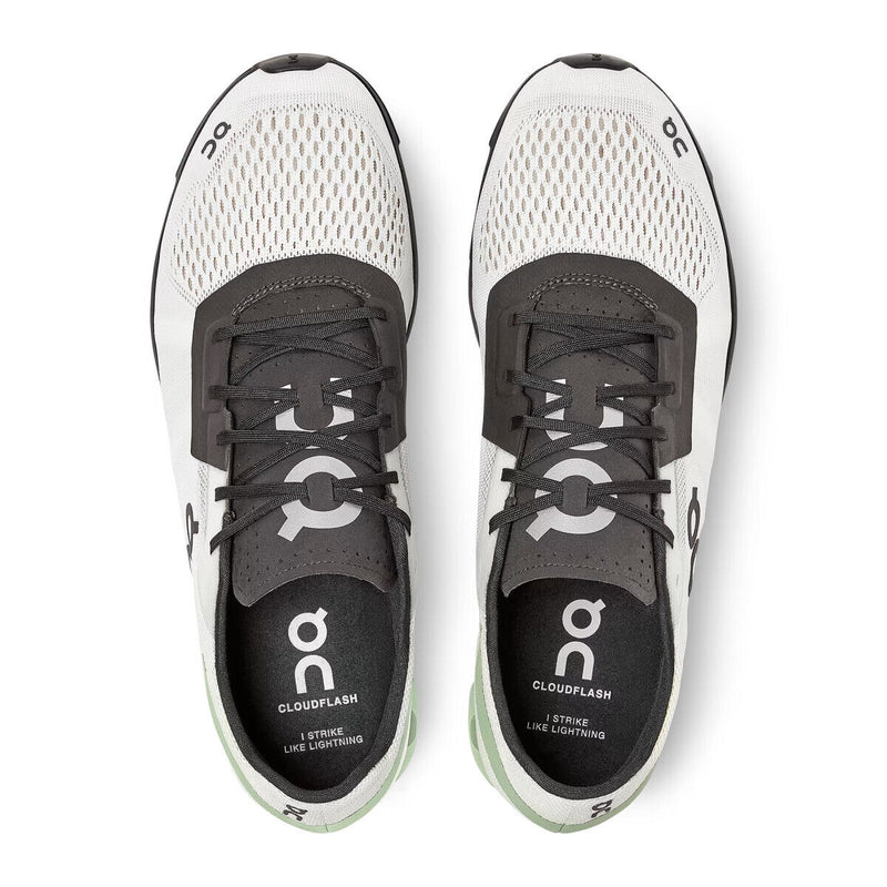 36.99643 On Cloudflash Men's Shoes WHITE/BLACK Size 12.5 - Like New