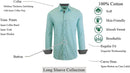 GALAXY BY HARVIC MEN'S LONG SLEEVE SLIM-FIT SOLID DRESS SHIRTS - SIZE 2XL - MINT - Brand New
