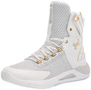 Under Armour Women's HOVR Highlight Ace Volleyball Shoe White/White/Gold - 5.5 - Brand New