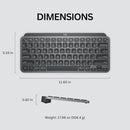 LOGITECH MX KEYS MINI MINIMALIST WIRELESS ILLUMINATED KEYBOARD 820-009886 - Like New