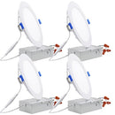 TORCHSTAR 4Pack 6" Ultra-Thin LED Recessed Light 4000K, CRI90 - White - Brand New