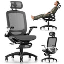 GABRYLLY Ergonomic Office Chair with Footrest, High Back Home Desk Chair - 3D - Like New