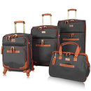 Steve Madden Designer-Gepckkollektion 4-teiliges Softside-Koffer-Set Reise-Set - Brand New