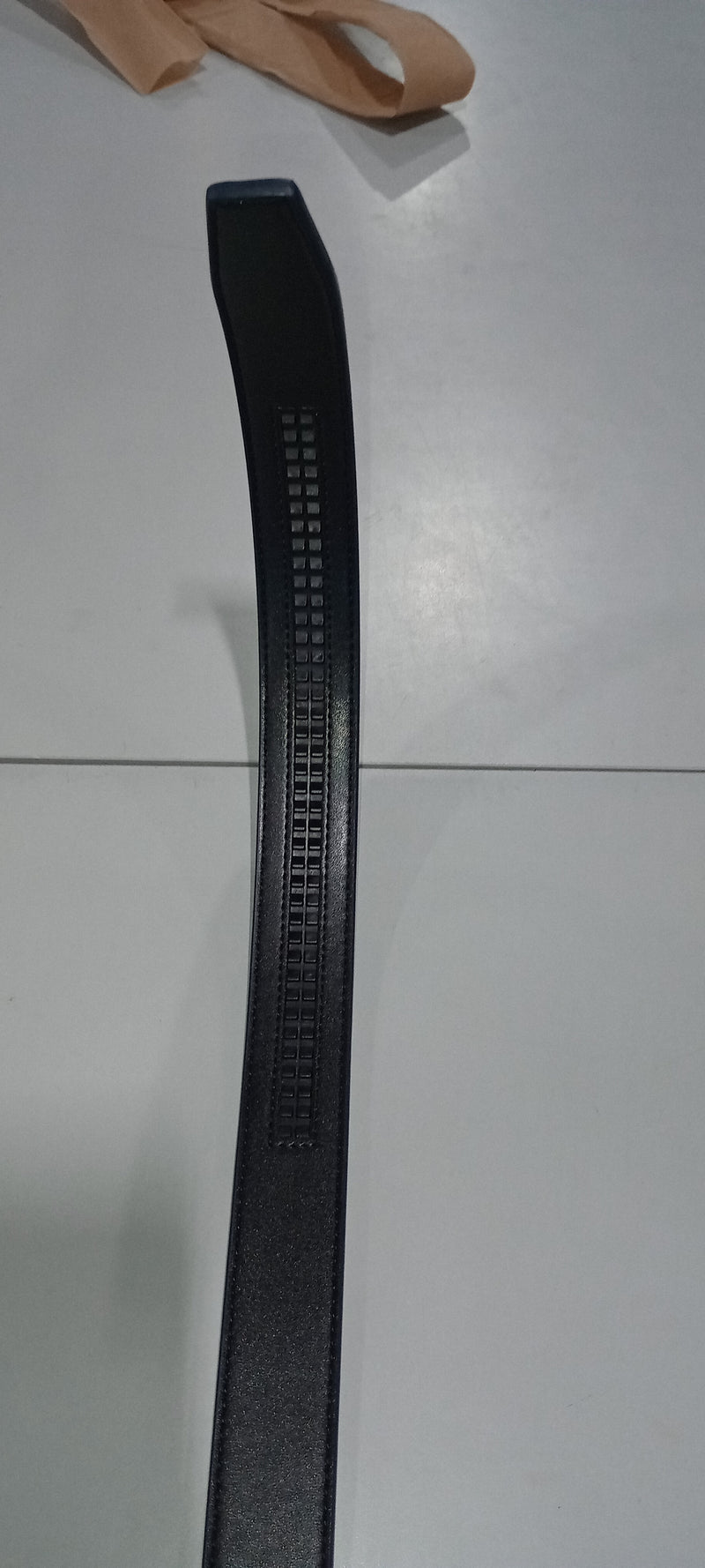 LEATHER RATCHET COMFORT CLICK BELT DRESS SLIDE BUCKLE SIZE 28 TO 50 - BLUE - Like New