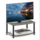 FURINNO TURN-N-TUBE TV RISER STAND 2-TIER SMALL ELEVATED NO TOOLS TV - OAK GRAY - Like New