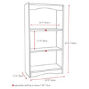 CorLiving Hawthorne White Engineered Wood 3 Shelf Bookcase 2 Adjustable Shelves - Brand New