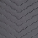B0019TR8M4 China Cup Storage Chest Deluxe Quilted Microfiber Light Gray - Brand New