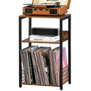 LELELINKY 3 Tier End Table,Record Player Stand with Storage Up to 100 Albums - Like New