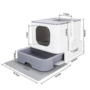 RIZZARI Millions Sold Wordwide Cat Litter Box Large Top Entry Anti-Splashing - Brand New