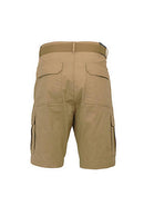 BLUE ROCK GALAXY RUGGED TRAIL MEN'S CARGO SHORTS WITH BELT SIZE 42 - DARK KHAKI - Like New