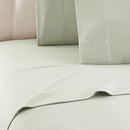 SHAVEL HOME PRODUCTS MICRO FLANNEL SOLID SHEET SET KING - MORNING MIST - Like New