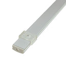LEDwholesalers Aluminum Channel System with Cover, End Caps, 1902-U - Silver - Brand New