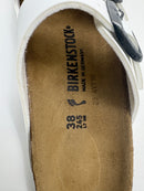 BIRKENSTOCK ARIZONA UNISEX SANDALS/SLIDES - SIZE: MEN 5 WOMEN 7 - WHITE - Like New