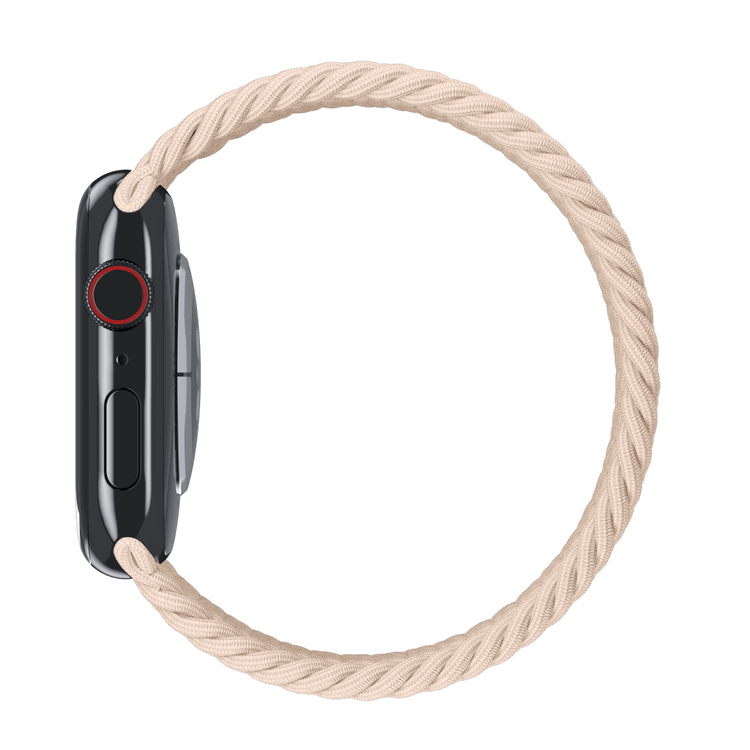 APPLE WATCH 45MM BRAIDED SOLO LOOP - SIZE 1 - BEIGE - Like New