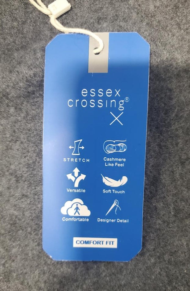 ESSEX CROSSING HOODIE BLUE SOFT COMFORT FLEECE - SIZE L - CARBON - Brand New