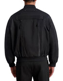 KARL LAGERFELD Men BOMBER LONG SLEEVE JACKET KALA-LSSBJACKET BLACK L - Brand New