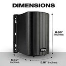 iHome Bluetooth 4-Inch 100W Weatherproof Speakers IHSI-W400BT-PR-BLK - Black - Like New