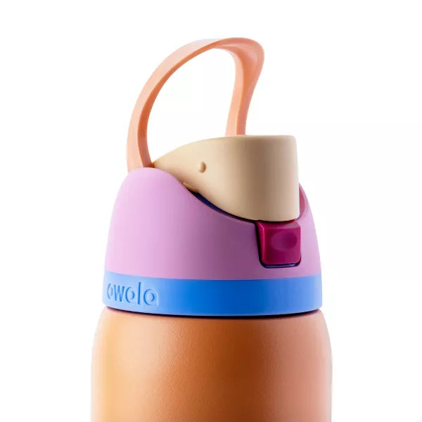 OWALA 32OZ FREESIP STAINLESS STEEL WATER BOTTLE - TANGY TANGO - Like New