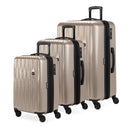 SWISSGEAR 7272 ENERGIE EXPANDABLE HARDSIDE LUGGAGE SPINNER 3-PIECE - LIGHT GOLD - Brand New